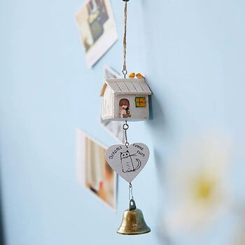 Wind Chimes Διακόσμηση Σπιτιού Πουλί Σπίτι Κλουβί Καθημερινές ανάγκες Μωρό Παιδιά Δώρο Ποιμενικό Κρεμαστό Οικιακό Στολίδι Κήπου Νέο