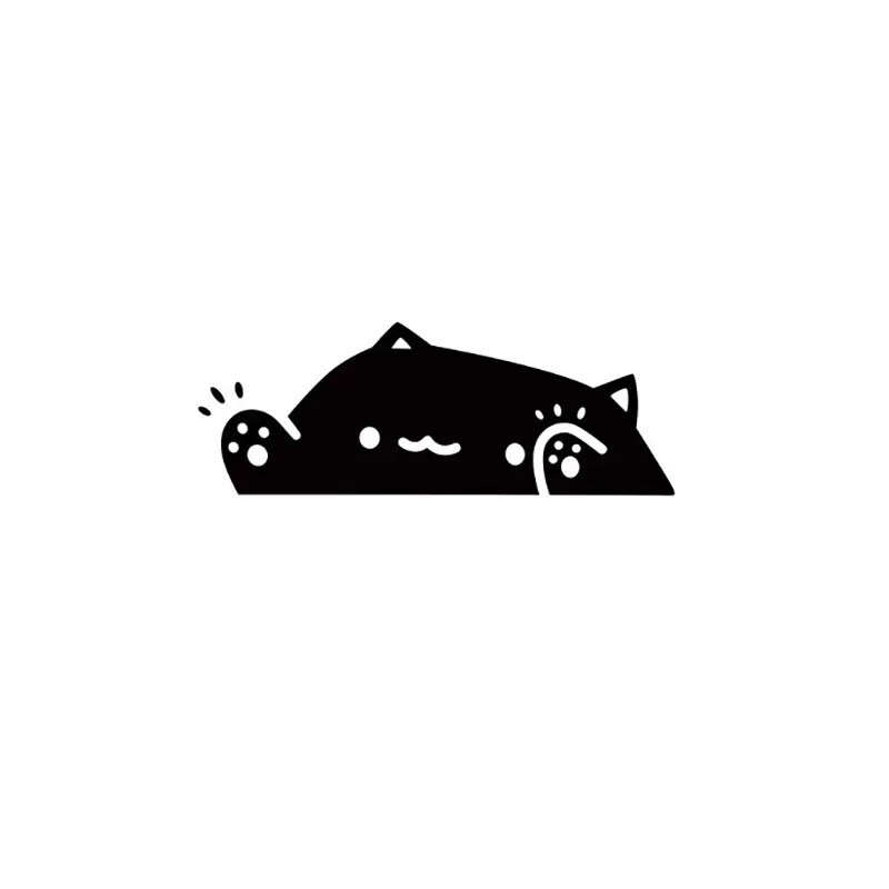 Πολύχρωμο αυτοκόλλητο με λέιζερ χαριτωμένο αυτοκίνητο για γάτα, γατάκι που χτυπά το παράθυρο, αυτοκόλλητο αυτοκινήτου προσωπικότητας γάτας, δημιουργικό διακοσμητικό αυτοκόλλητο κάλυψης