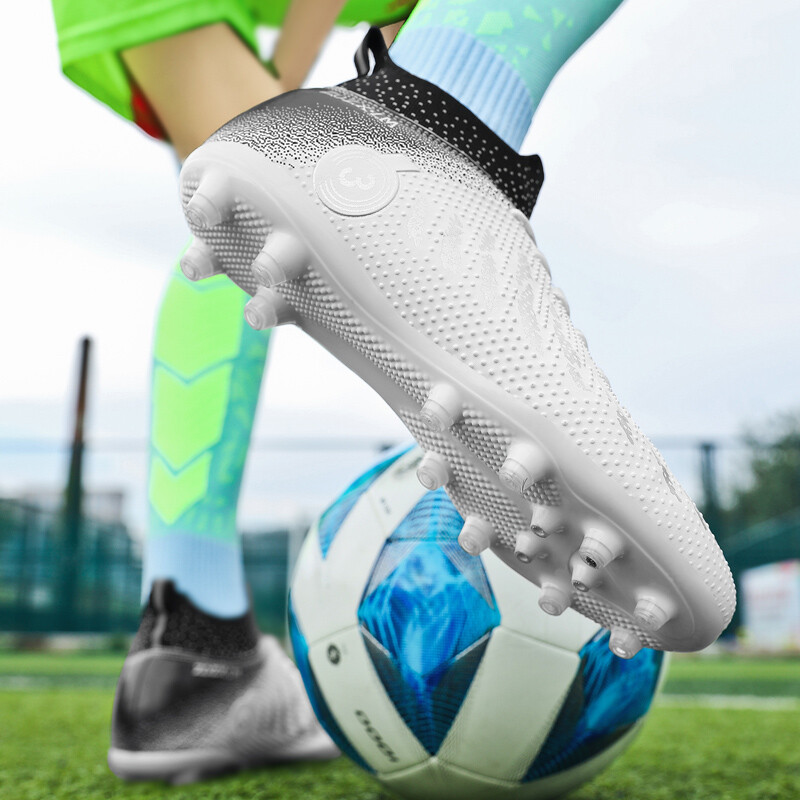 Vīriešu augstas kvalitātes futbola apavi FG/TF futbola zābaki Chilidren pretslīdēšanas zāle treniņu futbola skavas plata izmēra 31-48 Jaunums