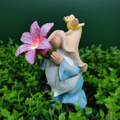 Karikatūras rūķu dārza dekori Radošie rūķi ar saules enerģiju darbināmām gaismas figūriņām Dārza rūķu rotājumi Dārza rūķu statujas