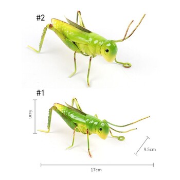 Χαριτωμένο μεταλλικό γλυπτό ακρίδας Ακρίδα Στολίδι Ακρίδα εξωτερικού χώρου τέχνης τοίχου Αγάλματα κήπου