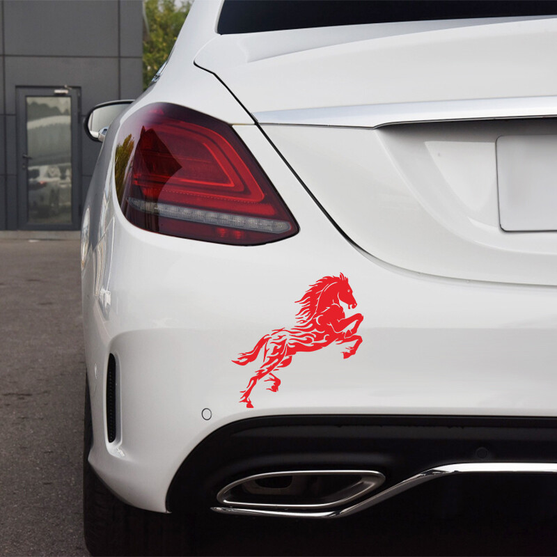 G124 19.5X20CM naljepnica za automobil Zgodni konj Vodootporna vinilna naljepnica Dodaci za automobil Pegatinas Para Coche DIY Dizajn automobila