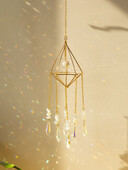 Saulės gaudyklė Krištolinis vėjo varpelis pakabinamas dekoras vaivorykštės gaminimo mašina Boho namų apdaila Šviesos gaudyklė vitražas prizmė lauko dekoras