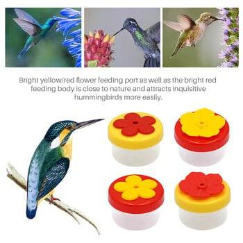 Handheld Hummingbird Food Dispenser Mini Plastics Bird Feeder Gardening Flying Animal Drinker με σετ τροφοδοσίας βεντούζας