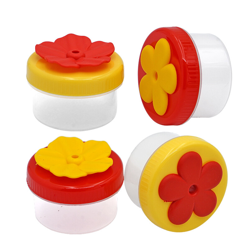 Rokas kolibri pārtikas dozators mini plastmasas putnu barotājs dārzkopība lidojošs dzīvnieku dzērājs ar piesūcekņu barošanas komplektu