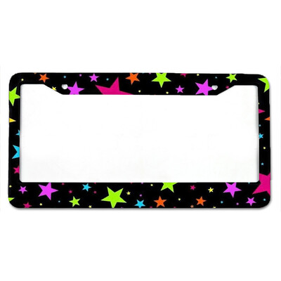 Zvaigžņotās debess raksts Amerikas standarta alumīnija sakausējuma automašīnu numura zīmes vāciņš Automašīnas piederumi, ūdensnecaurlaidīgs numura zīmes vāks