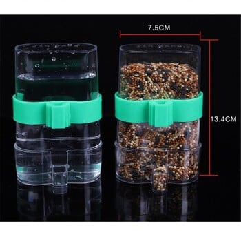 Parrot Bird Feeder Food Water Feeding Large, Plastic Automatic Drinker Parrot Pet Parrot Drinking Cup Pet Bird Supplies Dispenser