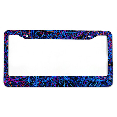 Skaisti raksti Amerikāņu standarta alumīnija sakausējuma auto numura zīmes vāciņš auto aksesuāri ūdensizturīgs numura zīmes vāciņš