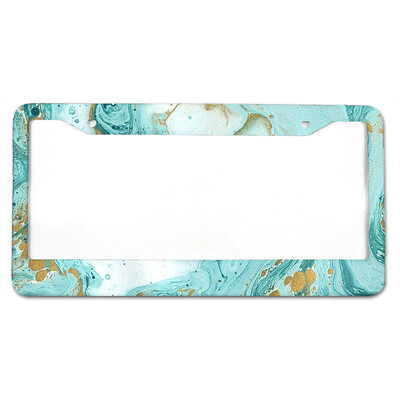 Skaisti raksti Amerikāņu standarta alumīnija sakausējuma auto numura zīmes vāciņš auto aksesuāri ūdensizturīgs numura zīmes vāciņš