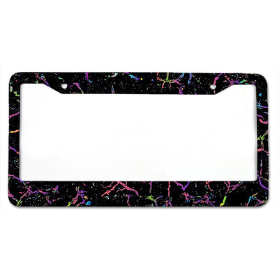 Skaisti raksti Amerikāņu standarta alumīnija sakausējuma auto numura zīmes vāciņš auto aksesuāri ūdensizturīgs numura zīmes vāciņš