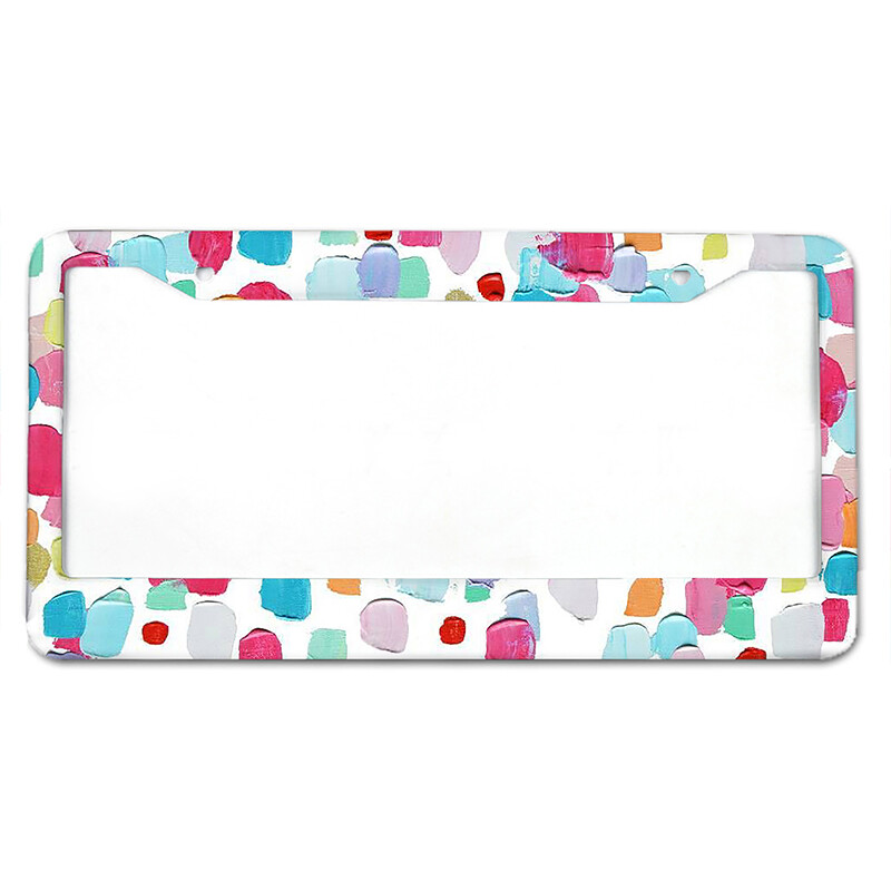 Skaisti raksti Amerikāņu standarta alumīnija sakausējuma auto numura zīmes vāciņš auto aksesuāri ūdensizturīgs numura zīmes vāciņš