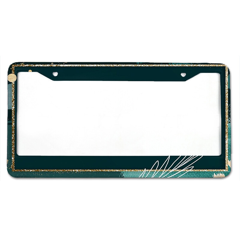 Skaisti raksti Amerikāņu standarta alumīnija sakausējuma auto numura zīmes vāciņš auto aksesuāri ūdensizturīgs numura zīmes vāciņš