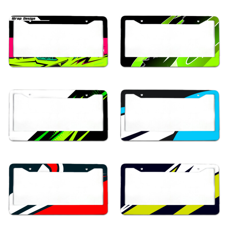 numura zīmes rāmis ar vēsu krāsu shēmu Pasaules rallija formulas sacīkstēm Personalizētu numura zīmes vāku var pievienot ar tekstu 2