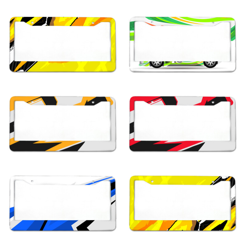 numura zīmes rāmis ar vēsu krāsu shēmu Pasaules rallija formulas sacīkstēm Personalizētu numura zīmes vāku var pievienot ar tekstu 2