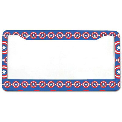 Helovīna alumīnija etiķešu rāmji Premium numura zīmju rāmji Ciets rūsas necaurlaidīgs turētājs priekšējām un aizmugurējām automašīnas etiķetēm ar skrūvējamiem vāciņiem