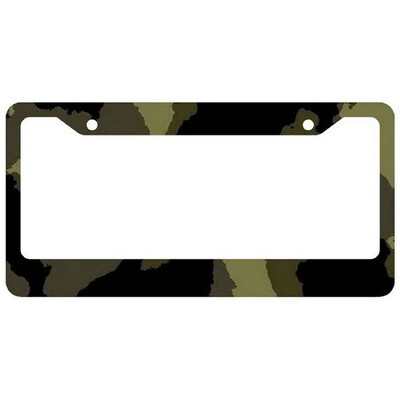 Helovīna alumīnija etiķešu rāmji Premium numura zīmju rāmji Ciets rūsas necaurlaidīgs turētājs priekšējām un aizmugurējām automašīnas etiķetēm ar skrūvējamiem vāciņiem