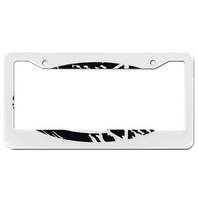 Helovīna alumīnija etiķešu rāmji Premium numura zīmju rāmji Ciets rūsas necaurlaidīgs turētājs priekšējām un aizmugurējām automašīnas etiķetēm ar skrūvējamiem vāciņiem