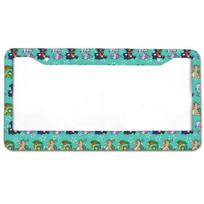 Helovīna alumīnija etiķešu rāmji Premium numura zīmju rāmji Ciets rūsas necaurlaidīgs turētājs priekšējām un aizmugurējām automašīnas etiķetēm ar skrūvējamiem vāciņiem