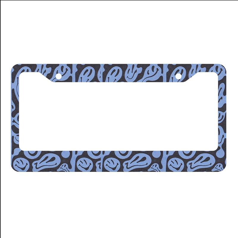 Πίνακες διασημοτήτων με χαμογελαστό πρόσωπο Εξατομικευμένο Αμερικάνικο Πρότυπο Κάλυμμα πινακίδας αυτοκινήτου που ταιριάζουν με χαριτωμένα προσαρμοσμένα προϊόντα