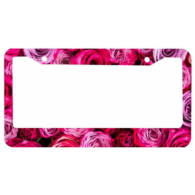 Biljards alumīnija birku rāmji Premium numura zīmju rāmji Ciets, rūsu necaurlaidīgs turētājs priekšējām un aizmugurējām automašīnas etiķetēm ar skrūvējamiem vāciņiem