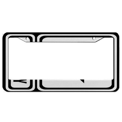 Biljards alumīnija birku rāmji Premium numura zīmju rāmji Ciets, rūsu necaurlaidīgs turētājs priekšējām un aizmugurējām automašīnas etiķetēm ar skrūvējamiem vāciņiem