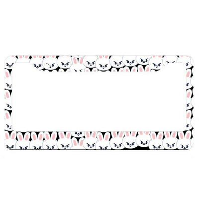 Biljards alumīnija birku rāmji Premium numura zīmju rāmji Ciets, rūsu necaurlaidīgs turētājs priekšējām un aizmugurējām automašīnas etiķetēm ar skrūvējamiem vāciņiem