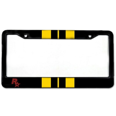 Biljards alumīnija birku rāmji Premium numura zīmju rāmji Ciets, rūsu necaurlaidīgs turētājs priekšējām un aizmugurējām automašīnas etiķetēm ar skrūvējamiem vāciņiem