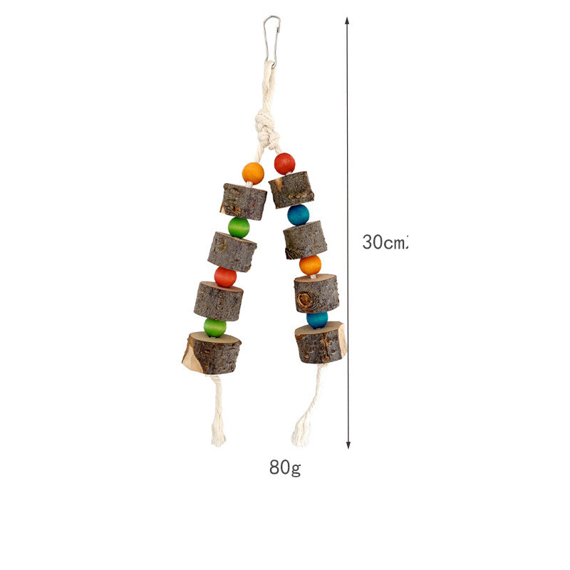 Papūgos žaislas snapu šlifavimas nuoboduliui malšinti šinšila jūrų kiaulytė augintinio dantukų dygimas styga obelis žaislas žiurkėnui apželdinimo reikmenys