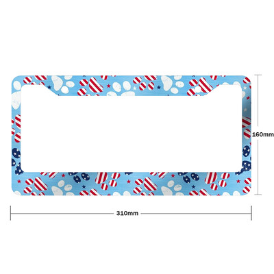 Amerikāņu specifikācijas automašīnas numura zīmes vāks Jauns, mazs nospiedums, alumīnija sakausējuma automašīnu piederumi, ūdensizturīgs numura zīme Car-1