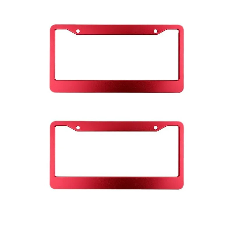Amazon pārrobežu alumīnija sakausējuma numura zīmes rāmis sarkanā krāsā Us standarta automašīnas numura kronšteina foto rāmis automašīnu plāksnēm