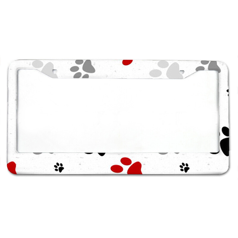 Uzorak srca breskve Američki standardni automobilske registarske pločice od aluminijske legure Vodootporni poklopac registarske pločice Dekoracija automobila