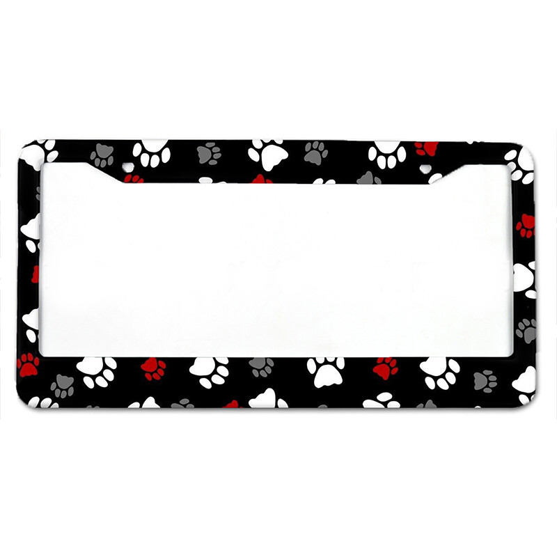 Uzorak srca breskve Američki standardni automobilske registarske pločice od aluminijske legure Vodootporni poklopac registarske pločice Dekoracija automobila