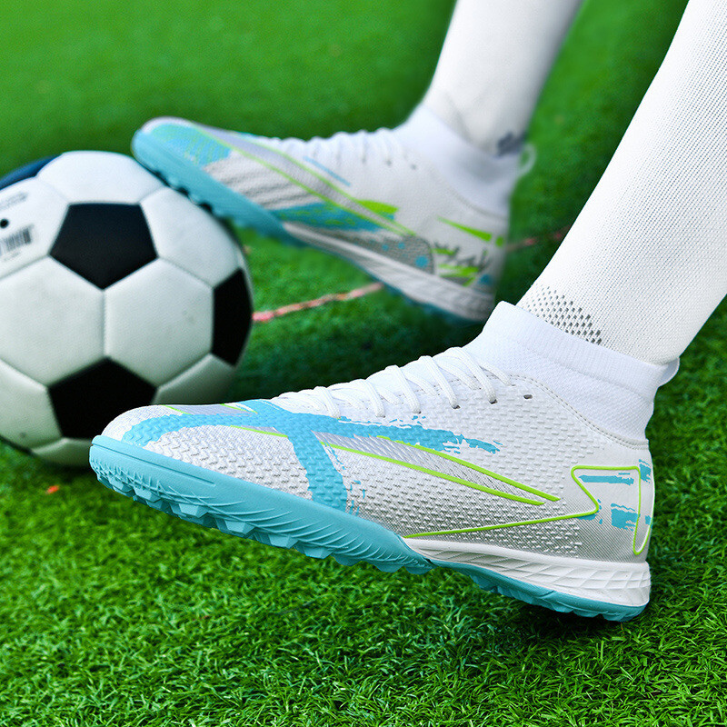 Rožiniai TF/FG moteriški futbolo batai Patogūs treniruočių futbolo Futsal sportbačiai vyrams Lauko Neslystantys vaikų futbolo sportiniai apkabai