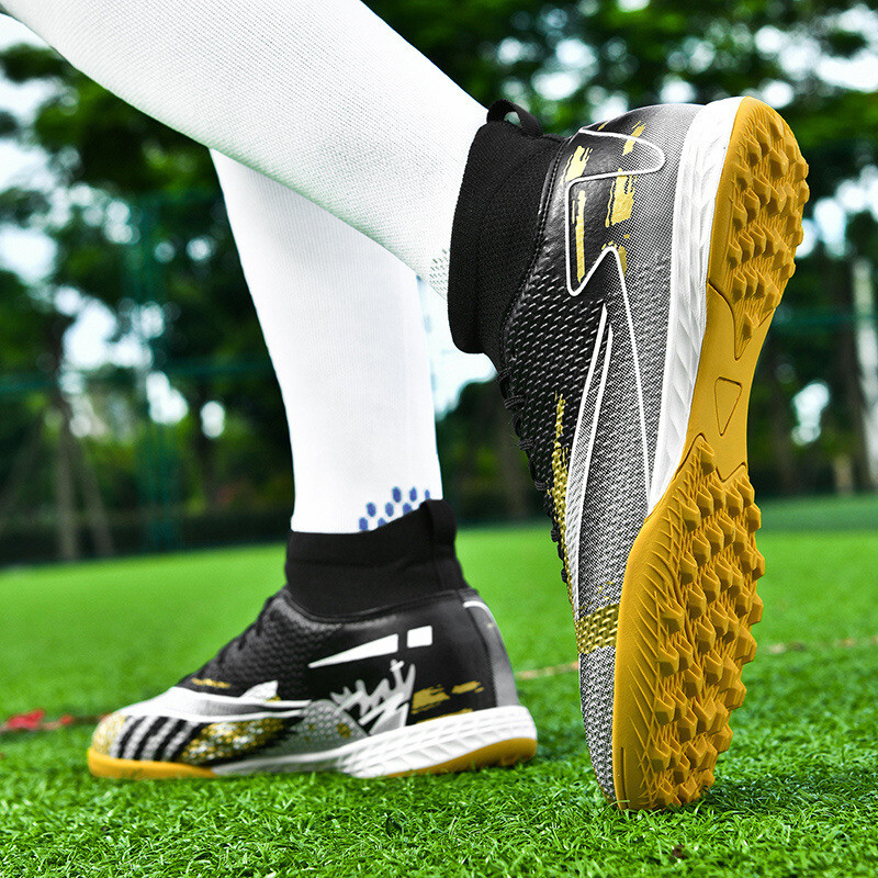 Rožiniai TF/FG moteriški futbolo batai Patogūs treniruočių futbolo Futsal sportbačiai vyrams Lauko Neslystantys vaikų futbolo sportiniai apkabai