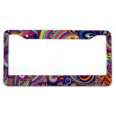 Ar jogu saistīti modeļi, amerikāņu standarta alumīnija sakausējuma automašīnu numura zīmes vāciņš automašīnu piederumi, ūdensizturīgs numura zīmes vāciņš