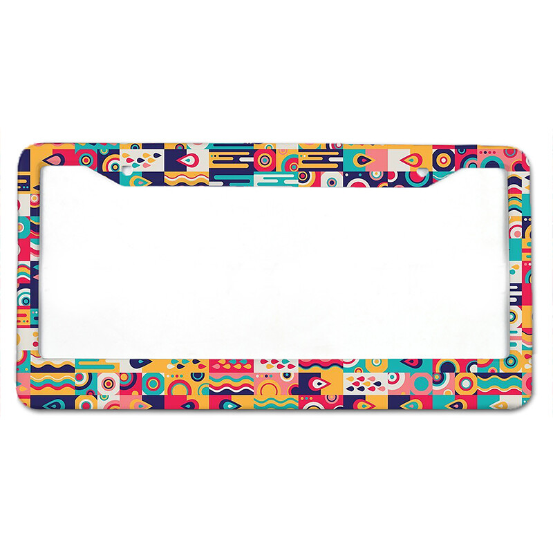 Ar jogu saistīti modeļi, amerikāņu standarta alumīnija sakausējuma automašīnu numura zīmes vāciņš automašīnu piederumi, ūdensizturīgs numura zīmes vāciņš