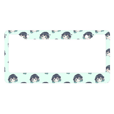 Japāņu anime personalizēta un standartizēta automašīnas numura zīmes rāmja krāsu shēma Jauki atbilstoši pielāgoti produkti -2