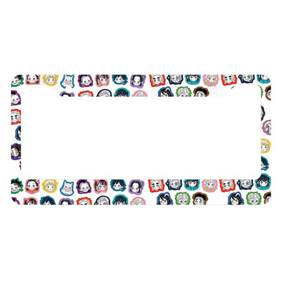 Japāņu anime personalizēta un standartizēta automašīnas numura zīmes rāmja krāsu shēma Jauki atbilstoši pielāgoti produkti -2