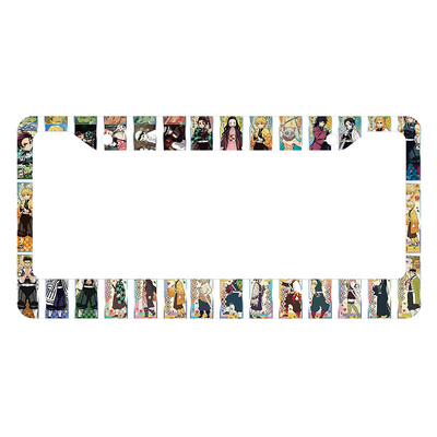 Japāņu anime personalizēta un standartizēta automašīnas numura zīmes rāmja krāsu shēma Jauki atbilstoši pielāgoti produkti -2