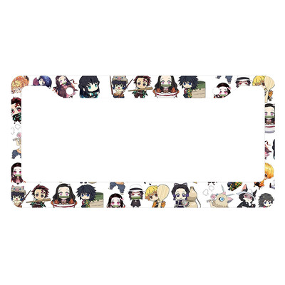 Japāņu anime personalizēta un standartizēta automašīnas numura zīmes rāmja krāsu shēma Jauki atbilstoši pielāgoti produkti -2