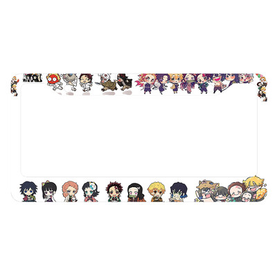 Japāņu anime personalizēta un standartizēta automašīnas numura zīmes rāmja krāsu shēma Jauki atbilstoši pielāgoti produkti -2
