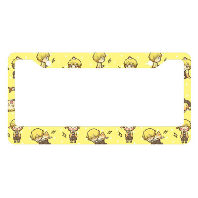 Japāņu anime personalizēta un standartizēta automašīnas numura zīmes rāmja krāsu shēma Jauki atbilstoši pielāgoti produkti -2