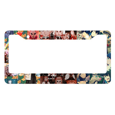 Japāņu anime personalizēta un standartizēta automašīnas numura zīmes rāmja krāsu shēma Jauki atbilstoši pielāgoti produkti -2