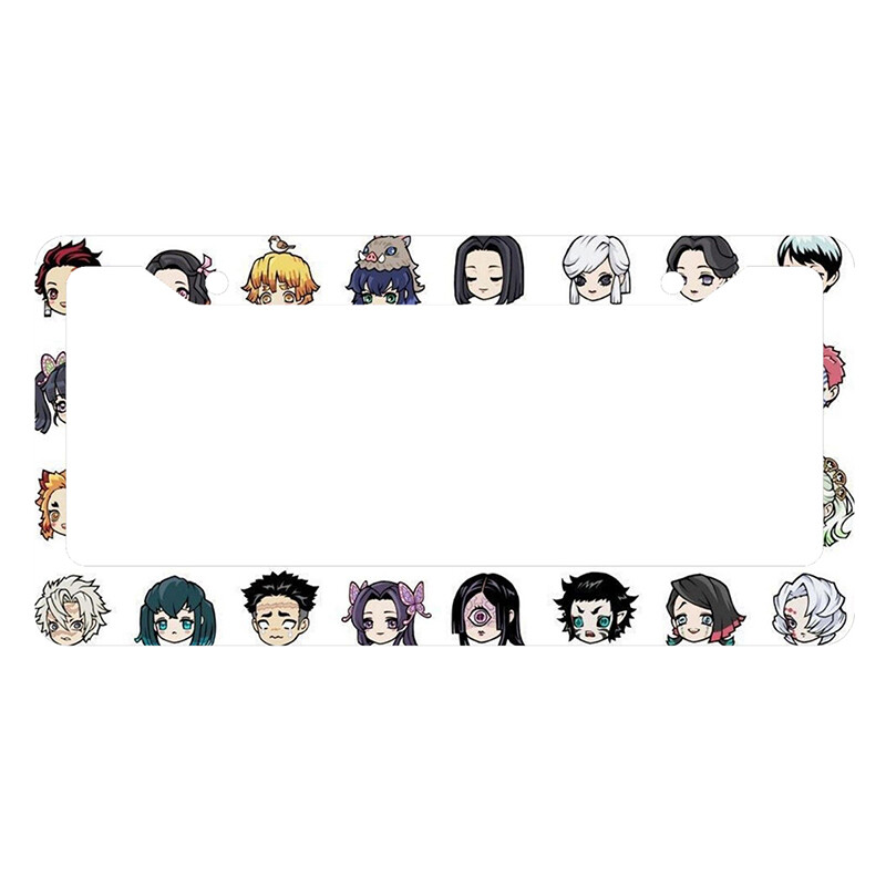 Japanska anime personalizirana i standardizirana shema boja okvira registarske pločice automobila Slatki odgovarajući prilagođeni proizvodi -2