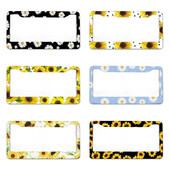 Χρυσάνθεμο Αμερικάνικο πρότυπο κάλυμμα πινακίδας αυτοκινήτου από κράμα αλουμινίου αξεσουάρ αυτοκινήτου, αδιάβροχο κάλυμμα πινακίδας κυκλοφορίας