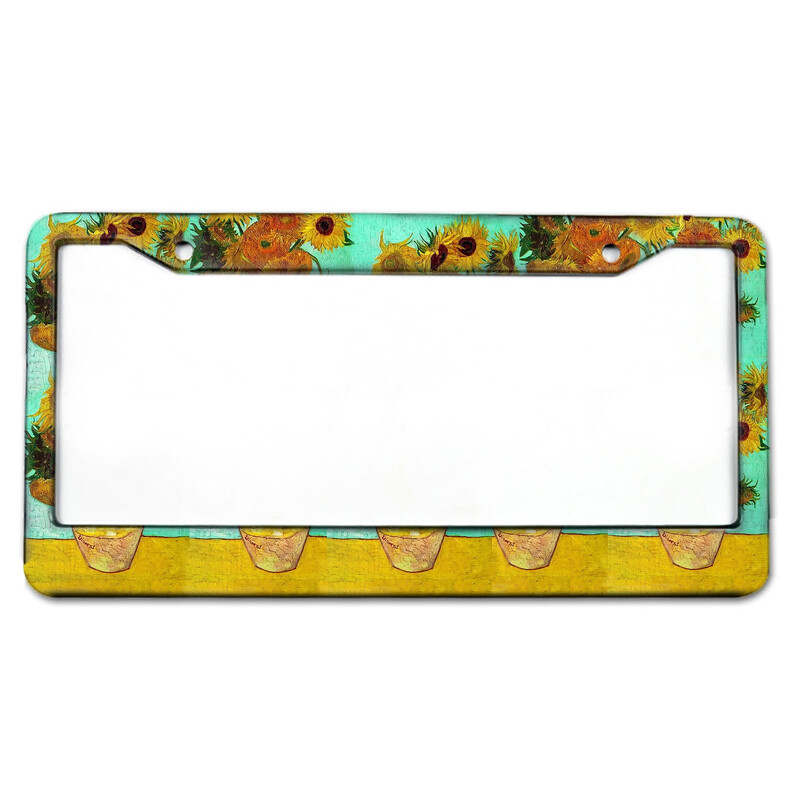 Σειρά ελαιογραφίας Van Gogh για κουφώματα πινακίδων κυκλοφορίας