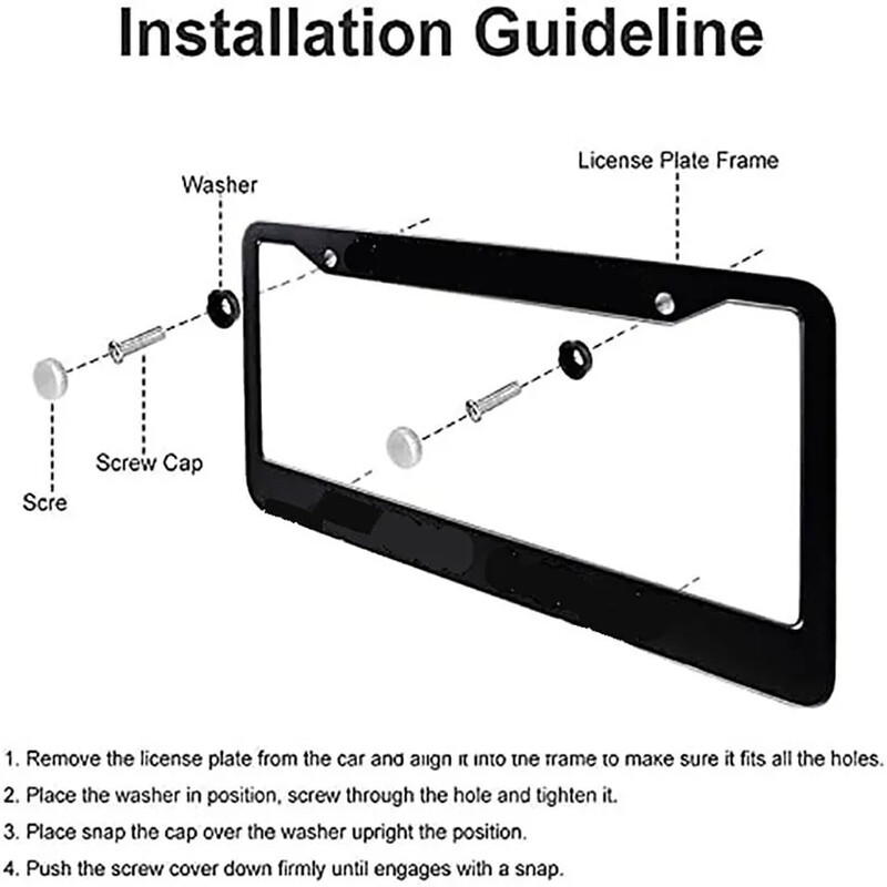 Znakovi upozorenja Amerikanac Kanada Meksiko standardni poklopac registarske pločice od legure aluminija, držač registarske pločice automobila