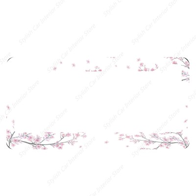 Cherry Blossom Πλαίσιο πινακίδας κυκλοφορίας Pink Flowers Floral πινακίδα κυκλοφορίας από ανοξείδωτο ατσάλι Αστεία πινακίδα κυκλοφορίας γυναίκες