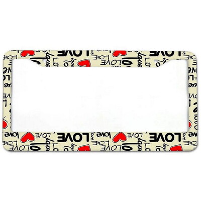 Ghost alumīnija birku rāmji Premium numura zīmju rāmji Ciets rūsas necaurlaidīgs turētājs priekšējām un aizmugurējām automašīnas etiķetēm ar skrūvējamiem vāciņiem