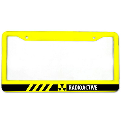 Ghost alumīnija birku rāmji Premium numura zīmju rāmji Ciets rūsas necaurlaidīgs turētājs priekšējām un aizmugurējām automašīnas etiķetēm ar skrūvējamiem vāciņiem